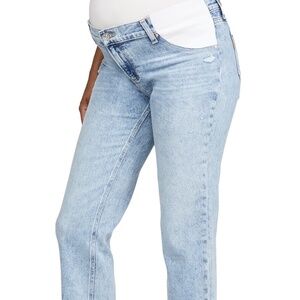 Paige Noella Straight Maternity Jeans in color Liza, size 24